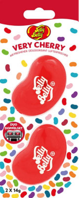 Jelly Belly Duo Vent Jewel Car Air Freshener Very Cherry
