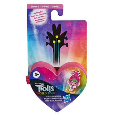 Trolls World Tour Tiny Dancers Collectible Wearable Toy Figures (4 ...