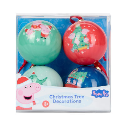 ASDA 4 Pack Peppa Pig Baubles