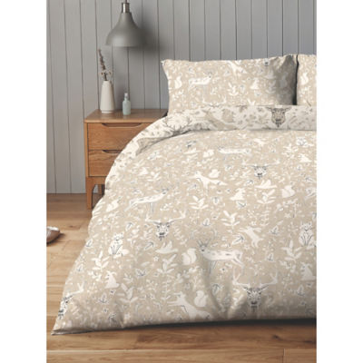 Silentnight Stag Cotton Rich Reversible Duvet Set - King