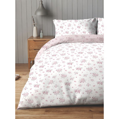Silentnight Floral Cotton Rich Reversible Duvet Set - King