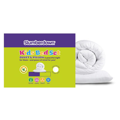 Slumberdown Little Slumbers Anti Allergy 7.5 Tog Kids Single Bedset in White - Image 5