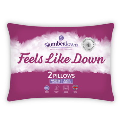 Slumberdown Feels like Down Medium pillow pair