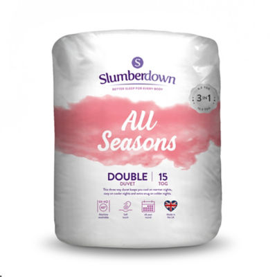 Slumberdown White All Seasons Combi Duvet - 10.5 & 4.5 Tog - Double - Image 2