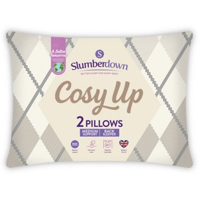 Slumberdown Cosy Up Medium fill Pillow pair