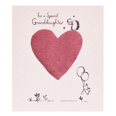 Cute Character's Granddaughter Birthday Card