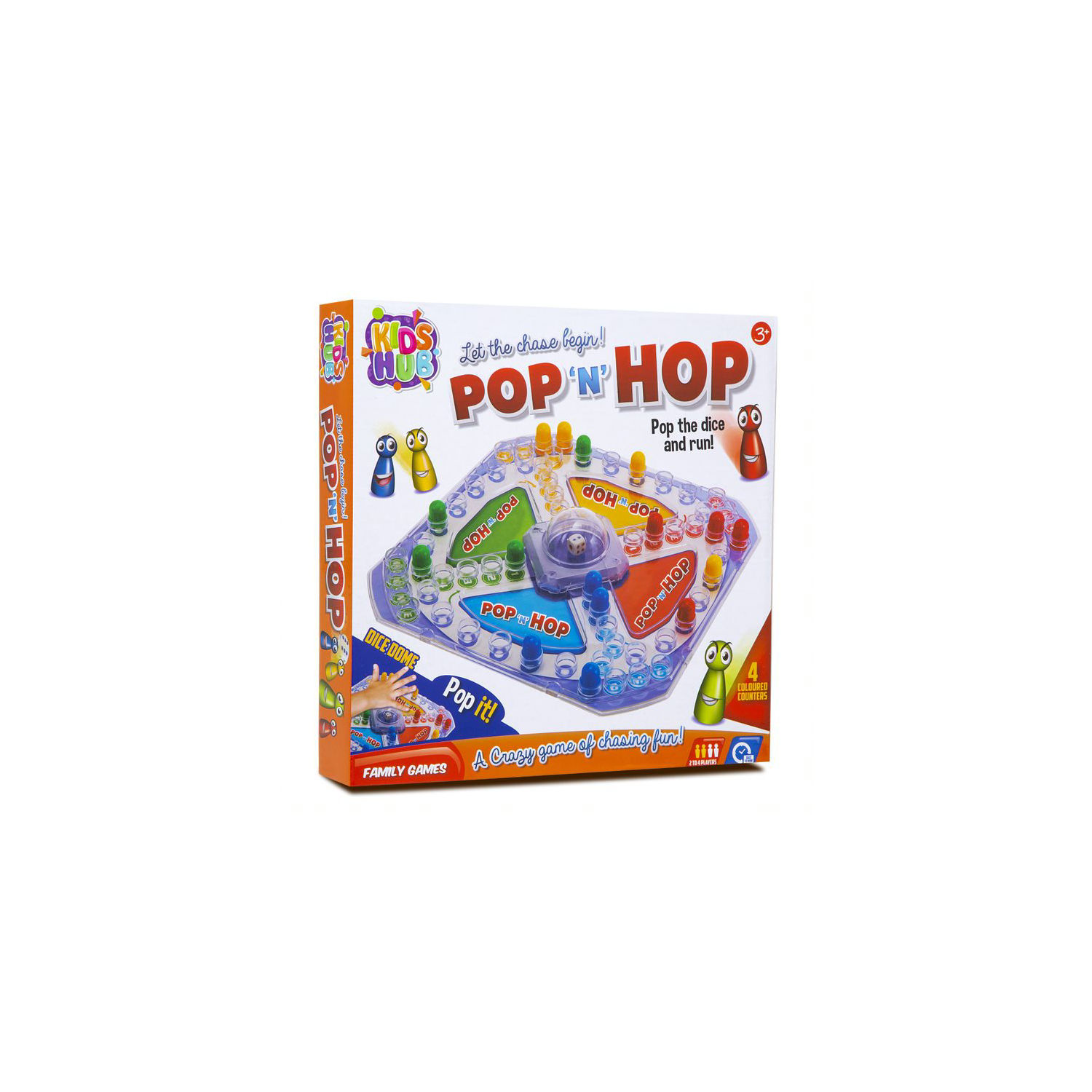 Kids Hub Pop 'N' Hop Children's Board Game for Ages 3+
