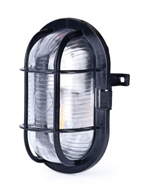 ASDA This IP44 rated outdoor floodlight is Ideal for welcome and security lighting. It is wall mountable and is required to be switched on and off manually.