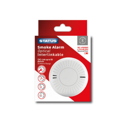 Status Smoke Alarm Optical Interlinkable