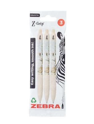 Zebra Marble Z-Grip Pens