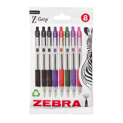 Zebra Z-Grip 8Pk Assorted