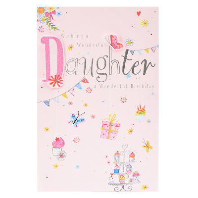 George Home Hanging Icons Daughter Birthday Card