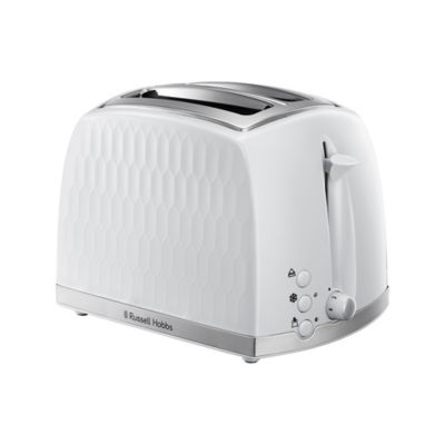 Russell Hobbs Honeycomb White Toaster
