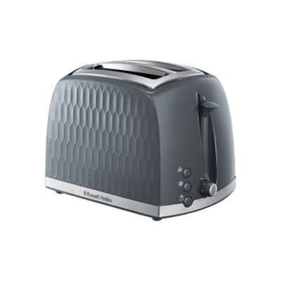 Russell Hobbs Honeycomb Grey 2 Slice Toaster