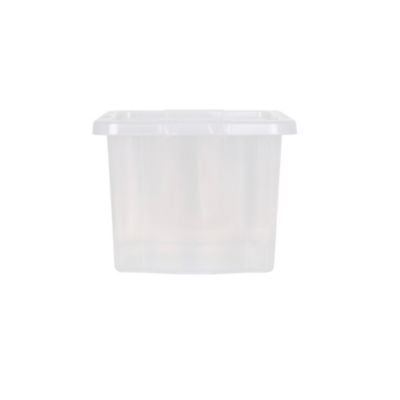 Wham Set 5 Crystal 25 Litre Box & Lid - Clear, Clear