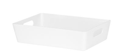 Wham Rectangular Studio Store Basket 4.02 - Ice White, White
