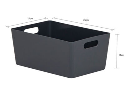Set da 8 Cestini Portaoggetti, Contenitori in Bambù per Armadio, Bagno e Scaffali, per Bagno, 4 Grandezze, Nero Crema | Leroy Merlin