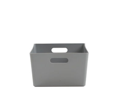 Wham Grey Rectangular Studio Basket 5.02 11.5 Litre NWT3890