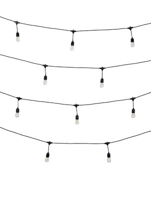Supreme 10 Outdoor Linkable Festoon Bulb Lights (Mains Powered)