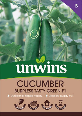 unwins Cucumber Burpless Tasty Green F1 Vegetable Seeds