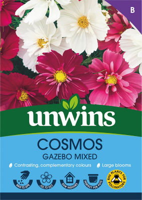 unwins Cosmos Gazebo Mix Flower Seeds