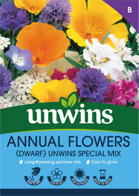 ASDA Annual Flowers Dwarf Unwins Special Mix