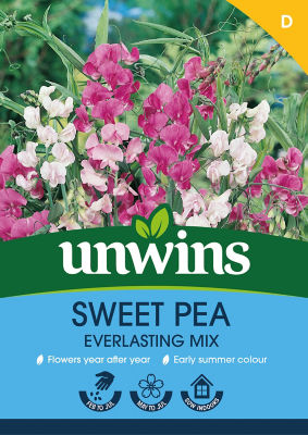 unwins Sweet Pea Everlasting Mix Flower Seeds