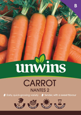 unwins Carrot Nantes 2 Vegetable Seed