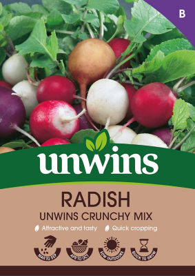 unwins Radish Crunchy Mix Vegetable Seeds
