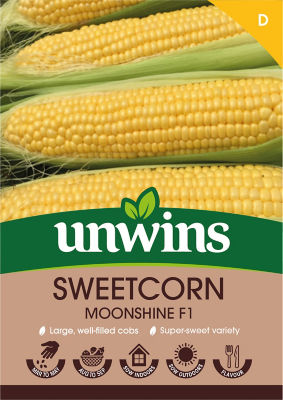 unwins Sweetcorn Moonshine F1 Vegetable Seeds