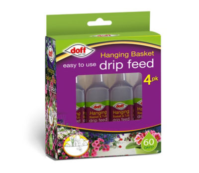 Doff Hanging Basket & Tub Drip Feeders 4 Pack