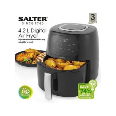 Salter Digital Air Fryer 4.2 Litres - With Rack