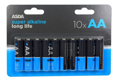 ASDA Long Life Alkaline AA 10 Pack
