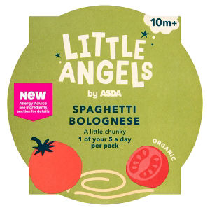 LITTLE ANGELS by ASDA Little Angels by  Organic Spaghetti Bolognese 10m+ 190g