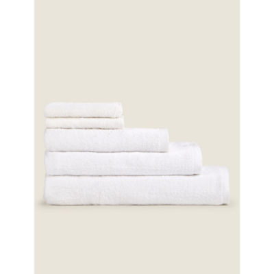 George Home 2 Pack 100% Cotton White Face Cloths
