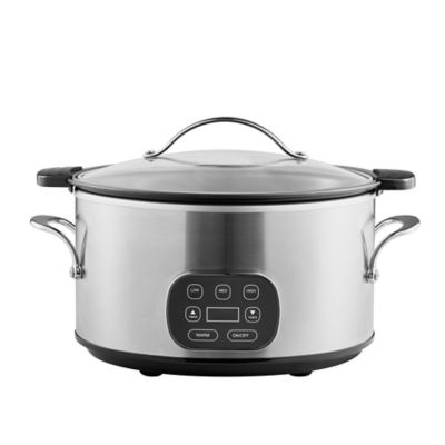 George Home Stainless Steel 6L Slow Cooker