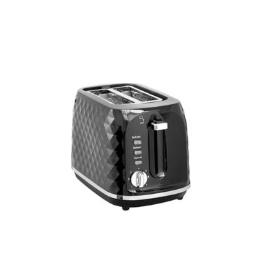 George Black Diamond Textured 2-Slice Toaster - Image 2