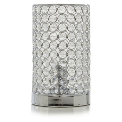 George Home Acrylic Crystal Beaded Cylinder Lamp