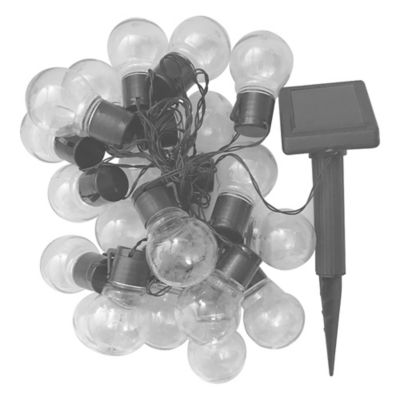 George Home 25 Bulbs White Solar-powered Globe Party Lights