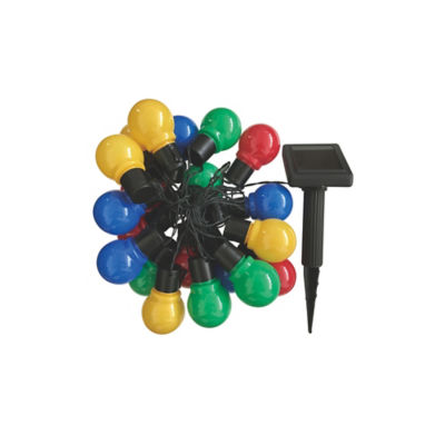 George Home 25 Bulbs Multi-coloured Solar-powered Globe Party Lights