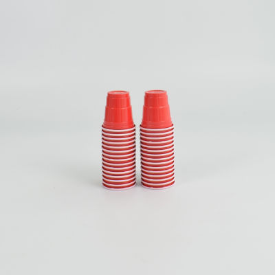 George Home 20 Red Paper Shot Glasses