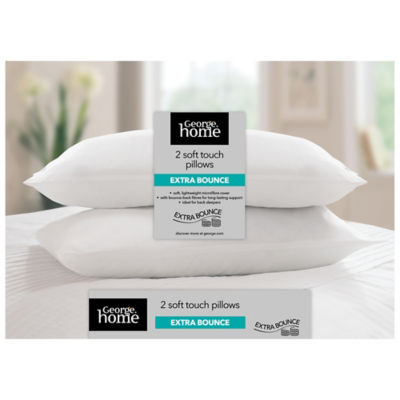 George White Soft Touch Extra Bounce Pillow Pair - Image 2