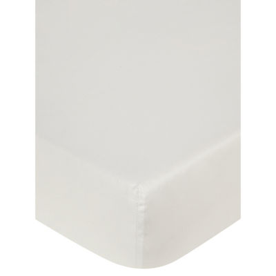 George White 100% Cotton Plain Sateen Fitted Sheet - Image 2