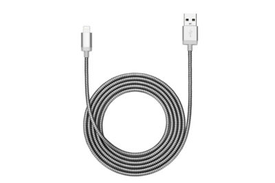 Blackweb Metal Lightning Cable - Silver