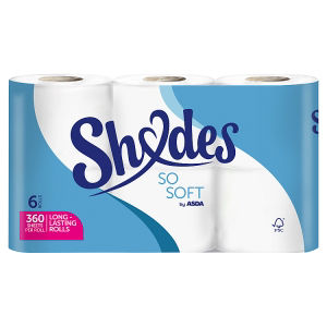 ASDA Shades Shades by  So Soft 6 Long-Lasting Rolls