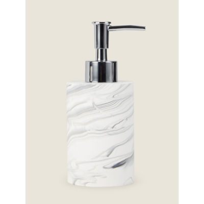 George Home Marble-Effect Soap Dispenser