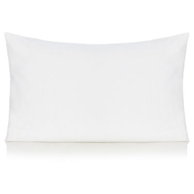 George Home White Brushed Cotton Pillowcase Pair