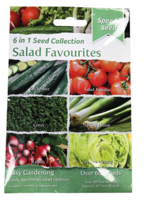 Speedy Seed Multipacks 6in1 Salad Favourites Seeds