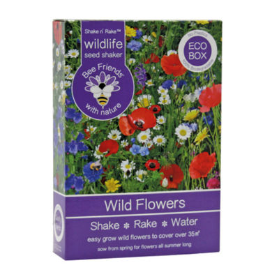 Bee Friends cottage garden seed shaker wild flowers mix