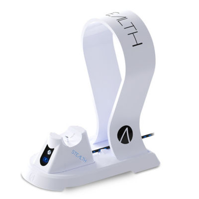 STEALTH SP-C60 V Charging Station With Headset Stand For PS5 - White